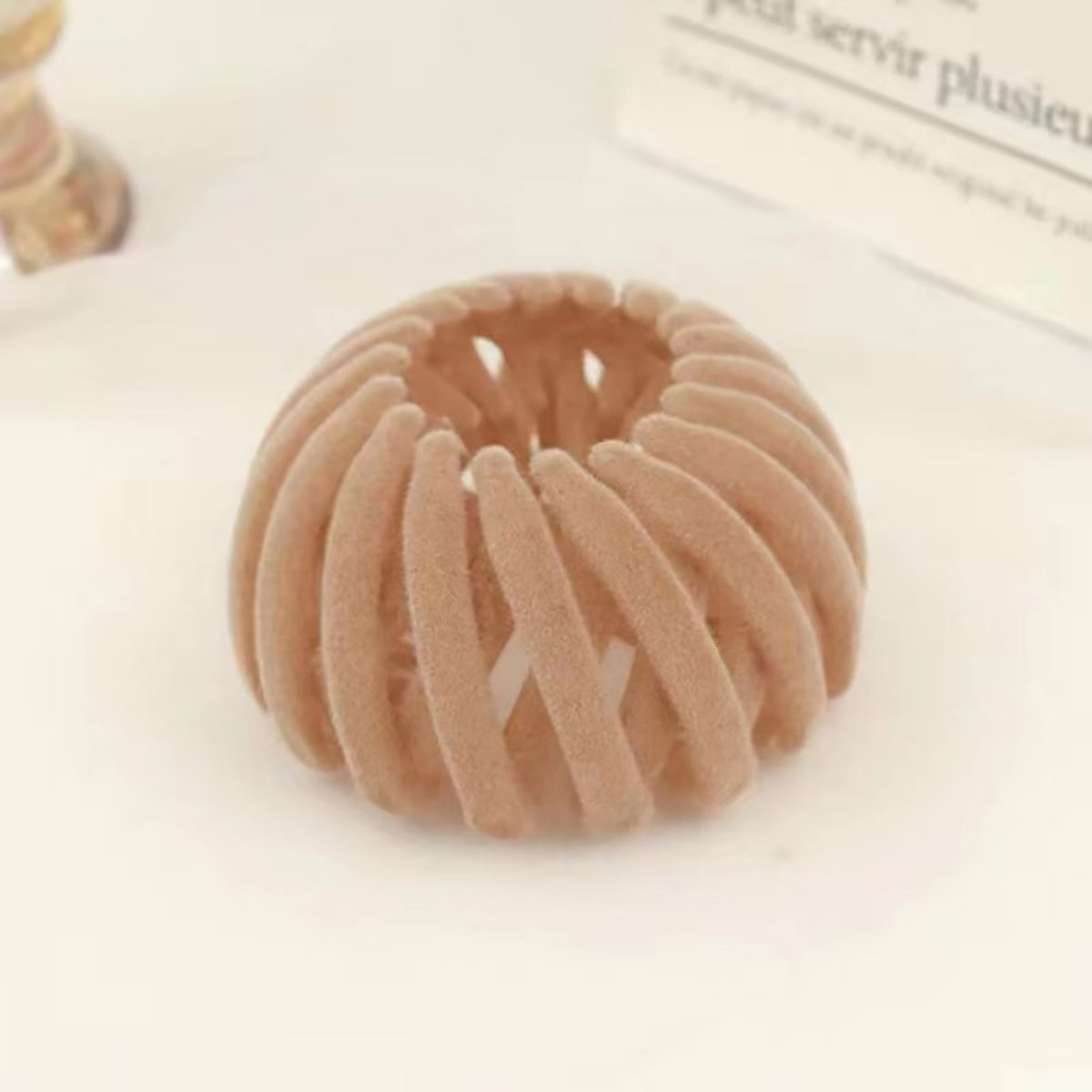 3Pcs Velvet Surface Expandable Bird Nest Magic Hair Clip (HL-12)