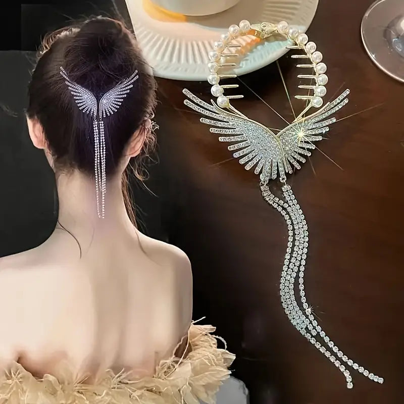 Butterfly Wings Joora Hair Pin with Tassel (TL55 )