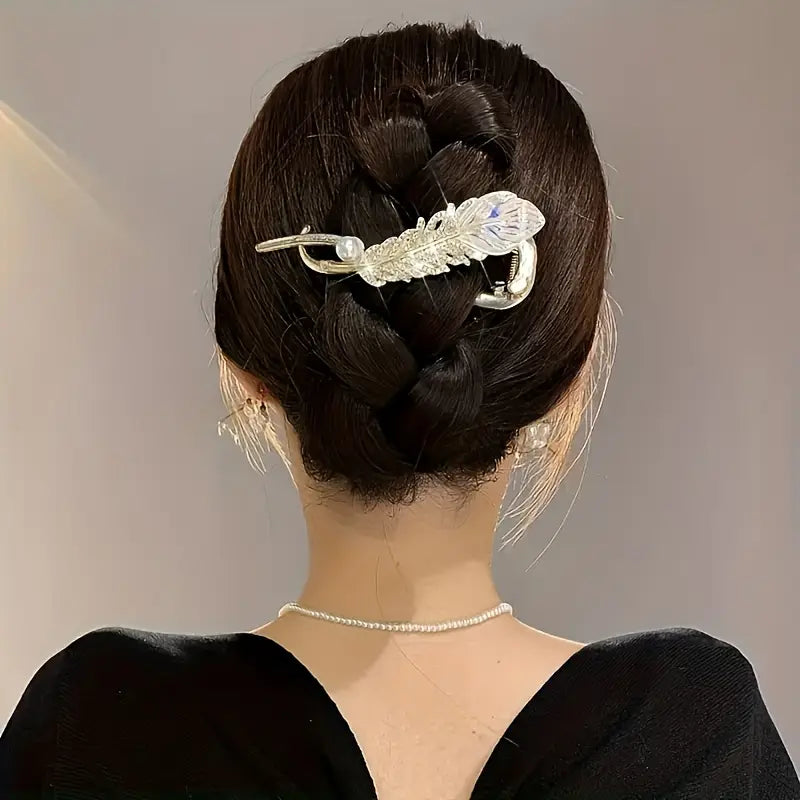 Metal Feather Twist Hairpin (TL-41)