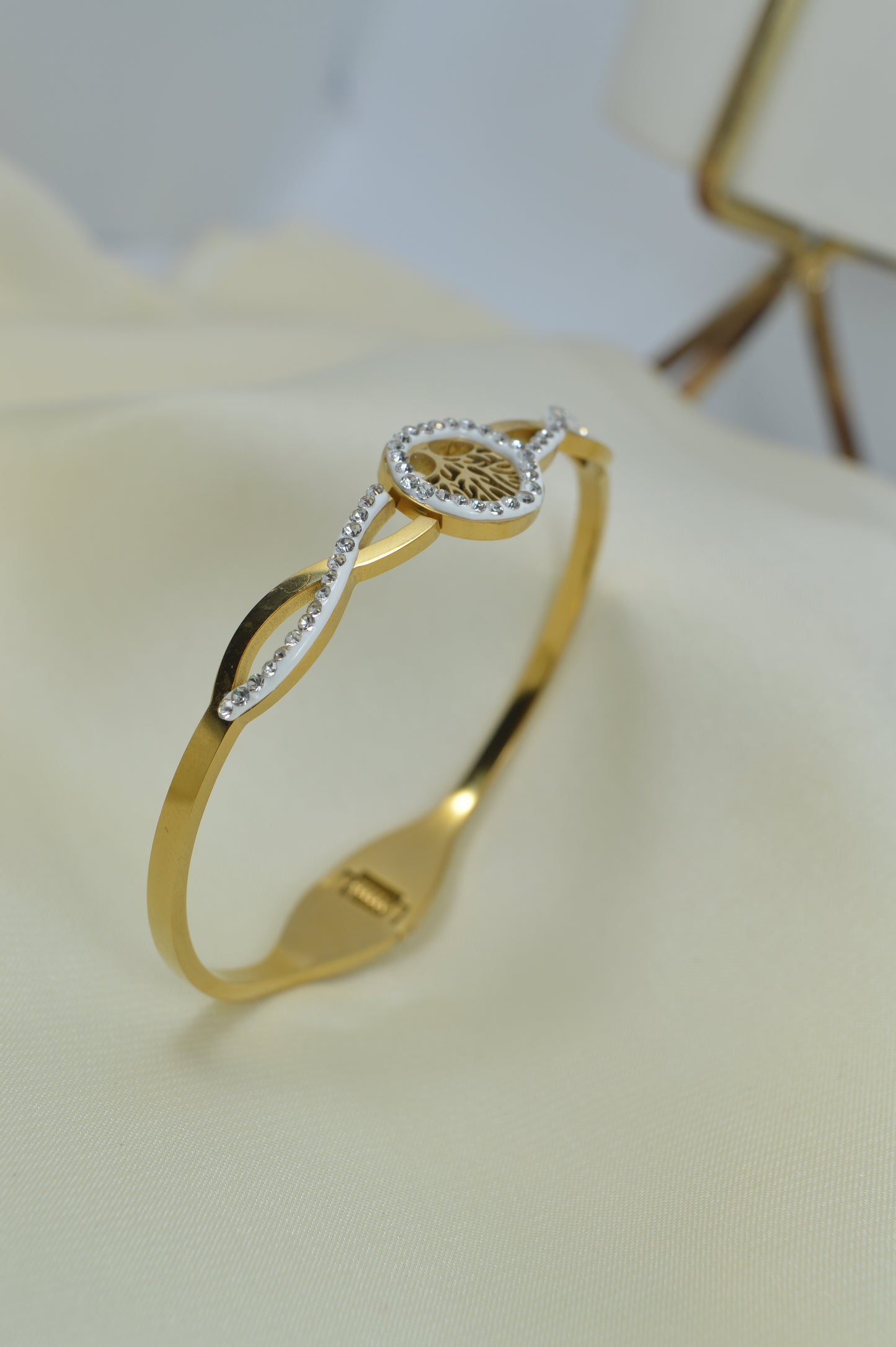 Tree of Life Bracelet  Stainless Steel Gold Color