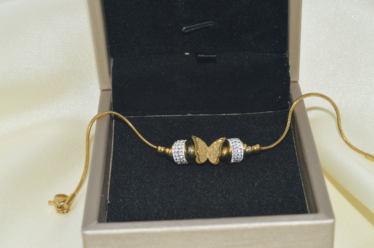 Open Elegant Butterfly Chain Bracelet