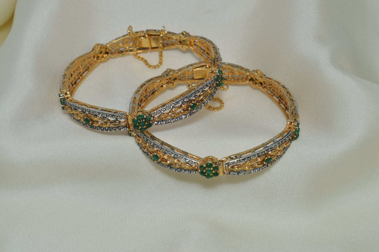 Glamorous Gold-Plated Bangles Fancy