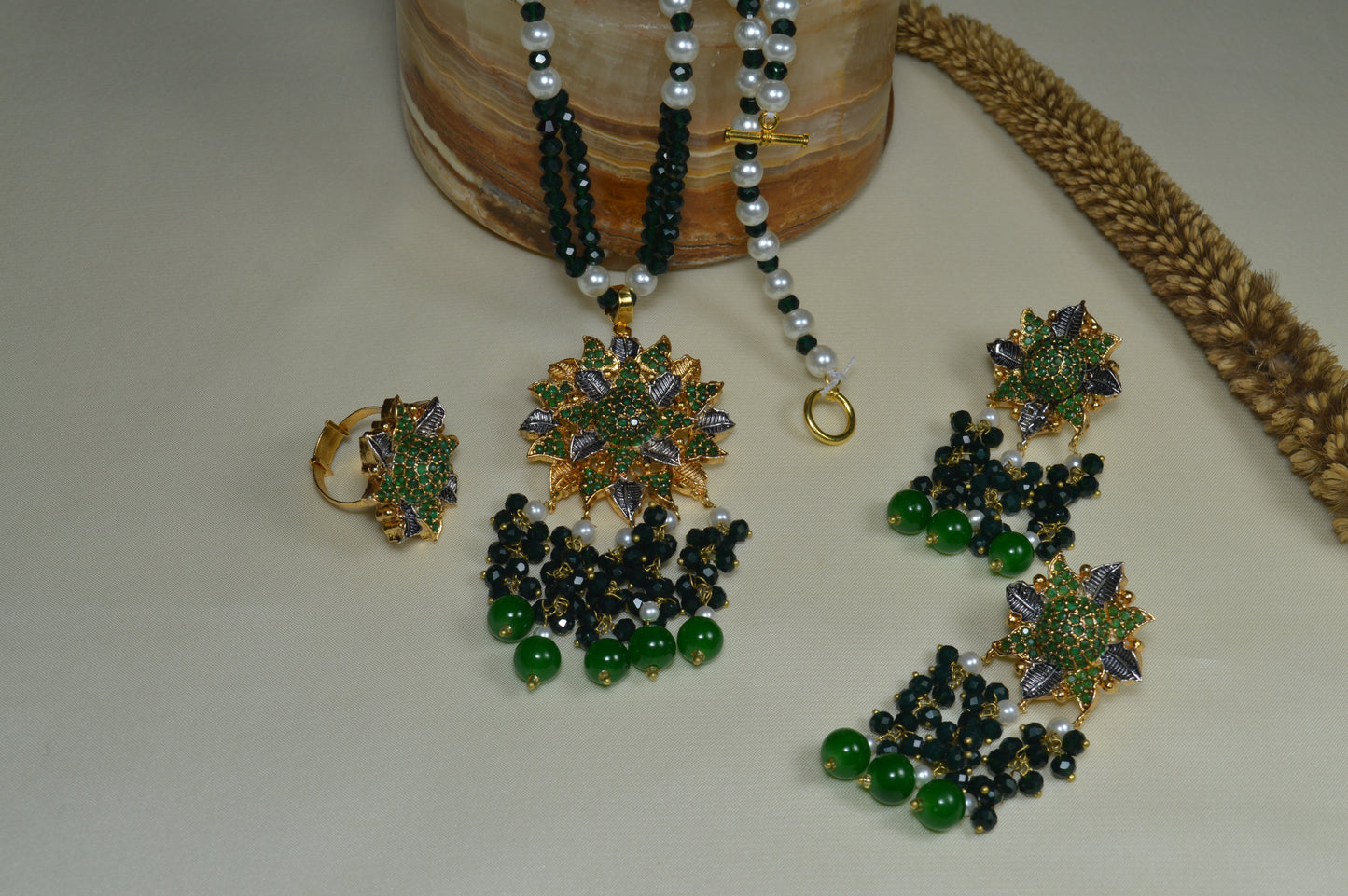 24K Gold Plated Choker Set for Girls