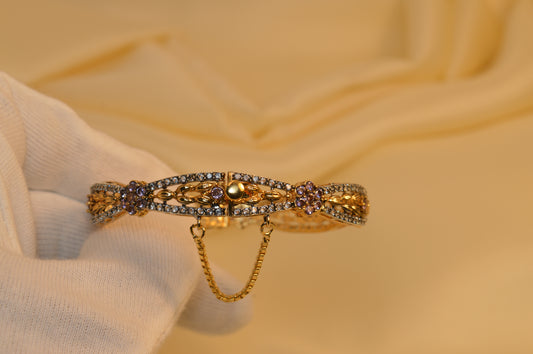 Glamorous Gold-Plated Bangles Fancy