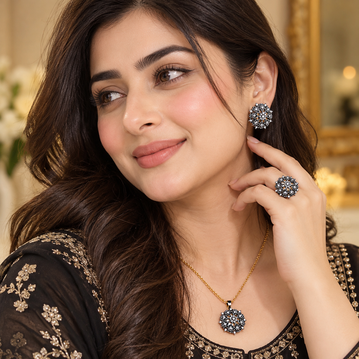 Royal Sapphire Jewelry Pendant Set 101-PS