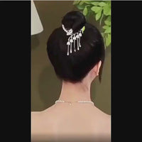 Flower Tassel Hair Clip (TL88 )