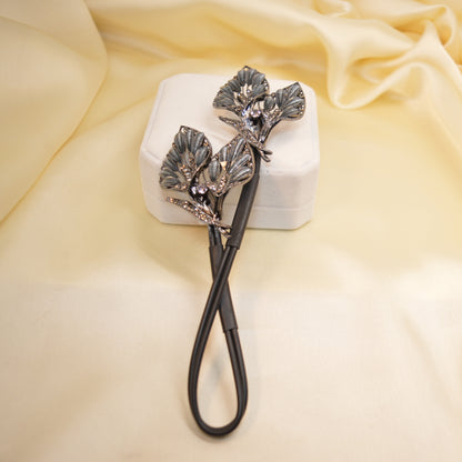 Leaf Blossom Rhinestone Hair Twister Pin HT40