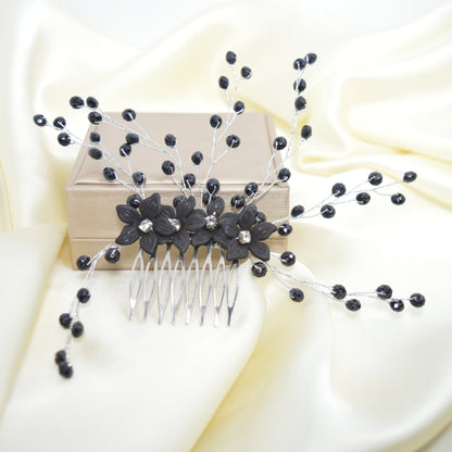Crystal Hair Comb for Women Handmade(CMB-12)