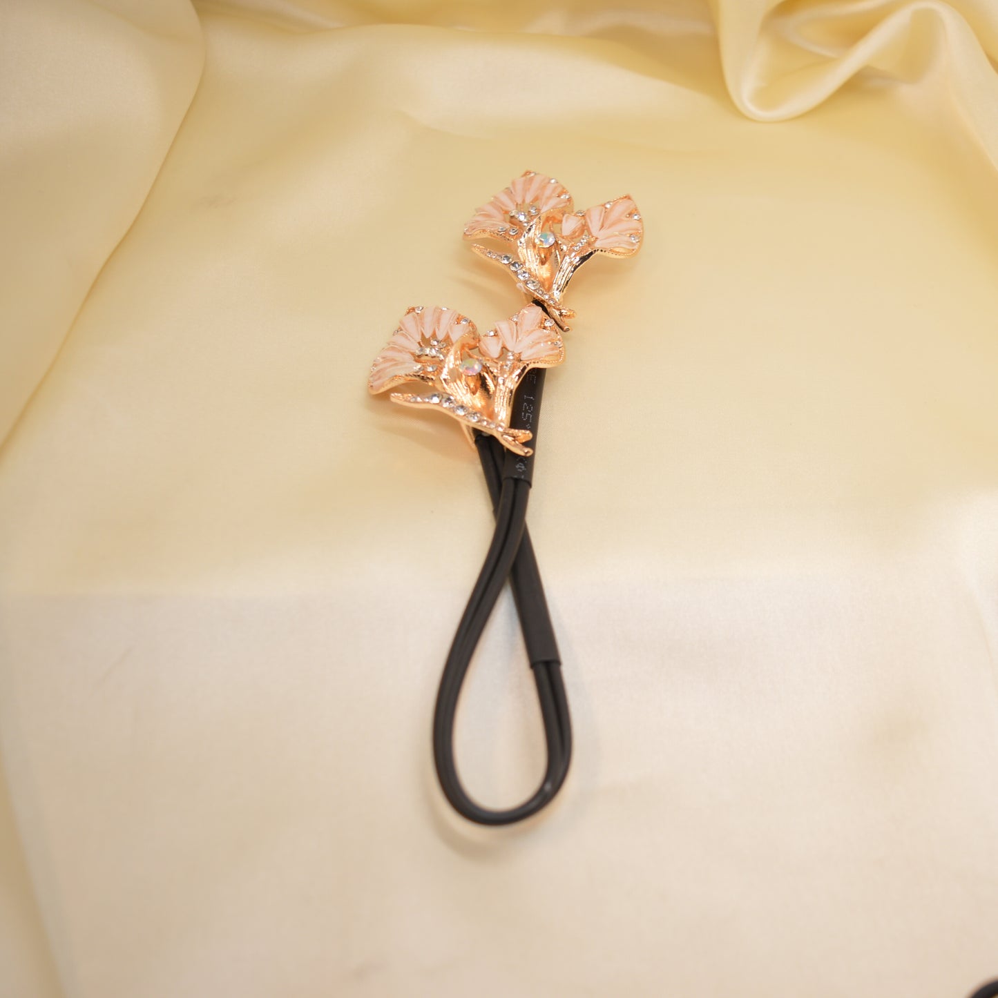 Leaf Blossom Rhinestone Hair Twister Pin HT40