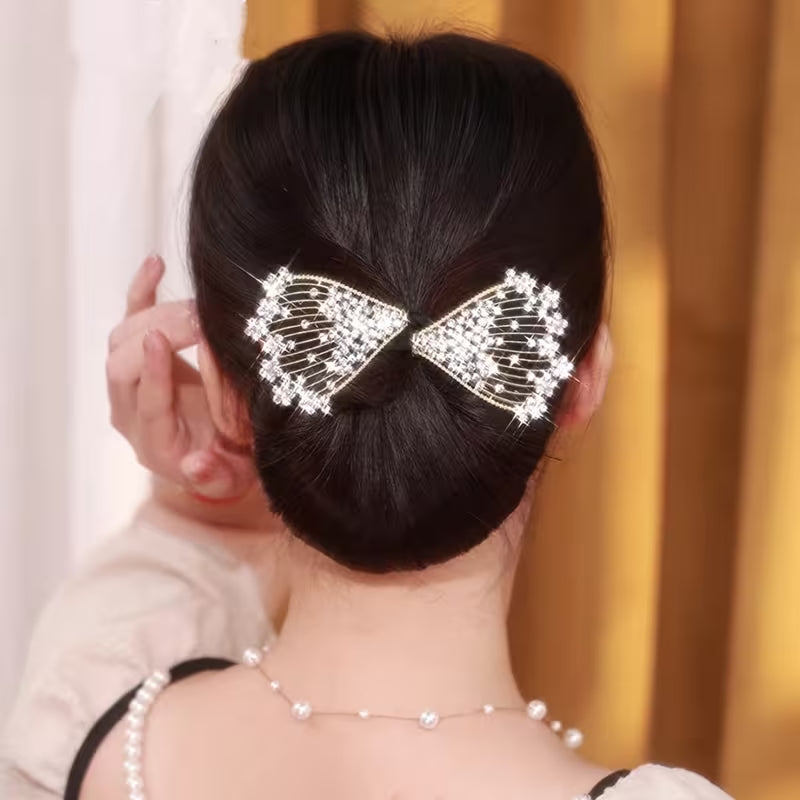 Fan-Shaped Vintage Bun Hair Twister HT42