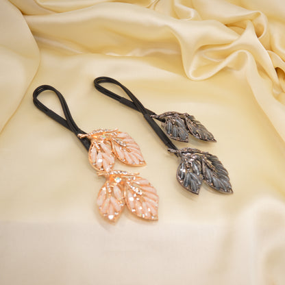 Leaf Blossom Rhinestone Hair Twister Pin HT40