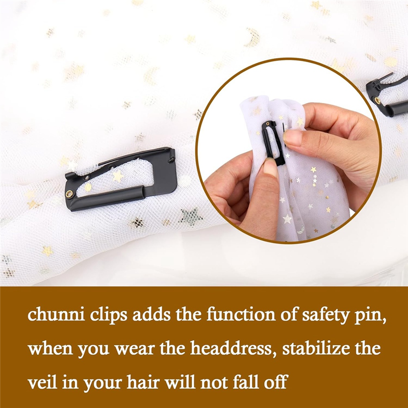 Dupatta Clip Hijab Pins Scarf Clips for Women Scarf Securing Pin
