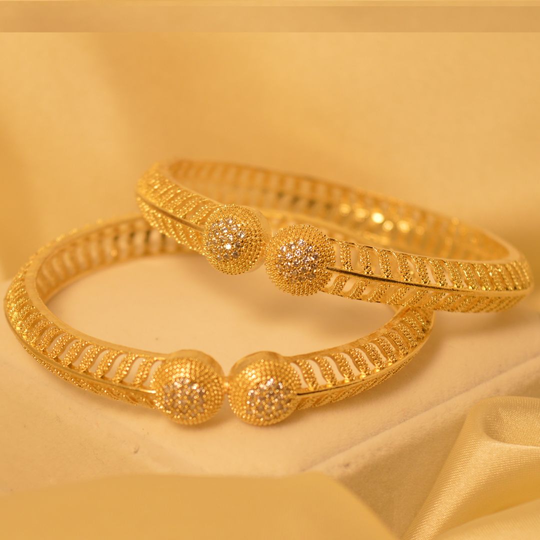 1 Karrat Double Ball Bangles