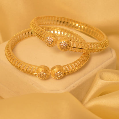 1 Karrat Double Ball Bangles