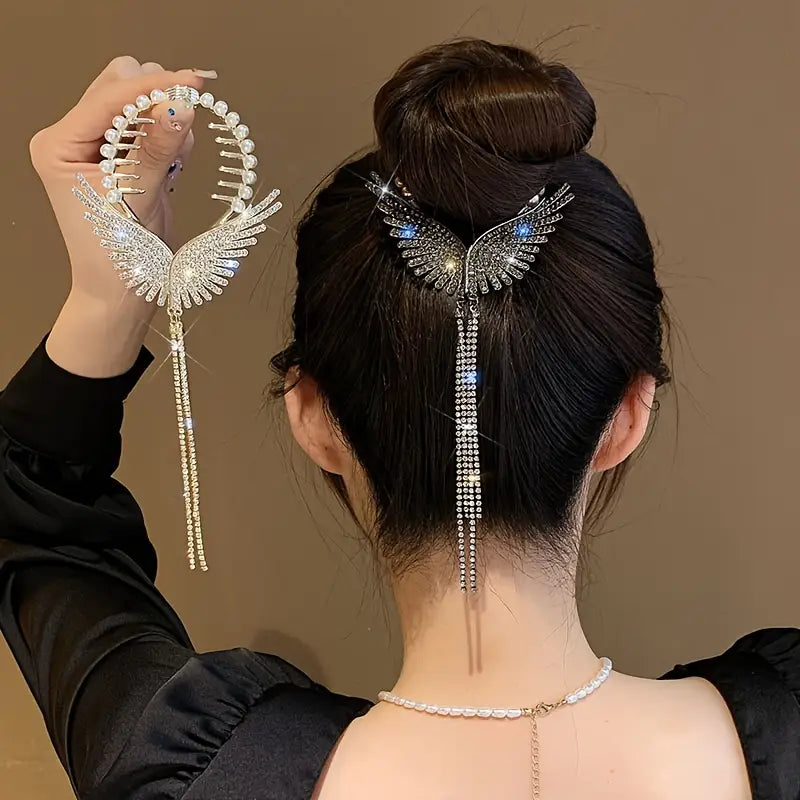 Butterfly Wings Joora Hair Pin with Tassel  (TL55 )