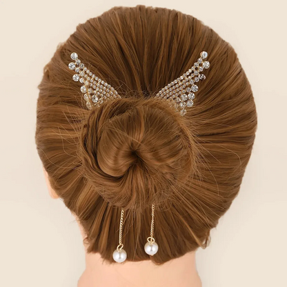 Angel Wings Ponytail Tassel Hairpin (TL66 )