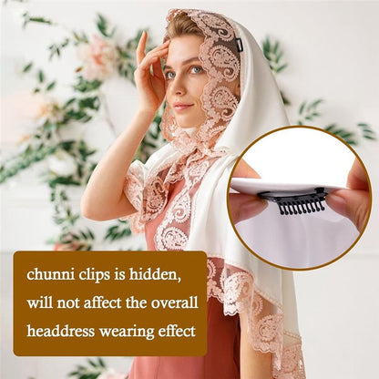 Dupatta Clip Hijab Pins Scarf Clips for Women Scarf Securing Pin