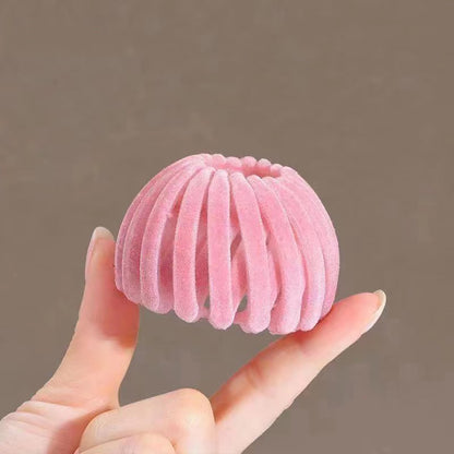 3Pcs Velvet Surface Expandable Bird Nest Magic Hair Clip (HL-12)