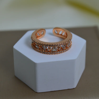 Rose Gold BAse with Zircon