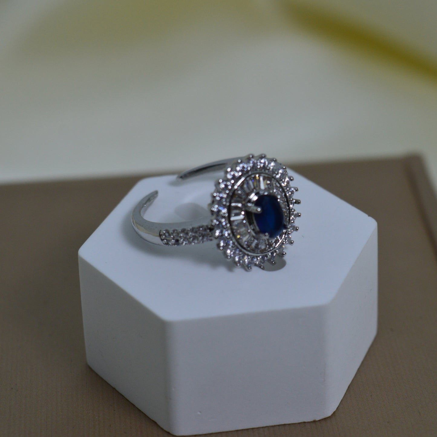 Silver Based Color Zircon Rings