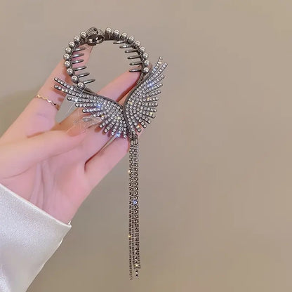 Butterfly Wings Joora Hair Pin with Tassel  (TL55 )