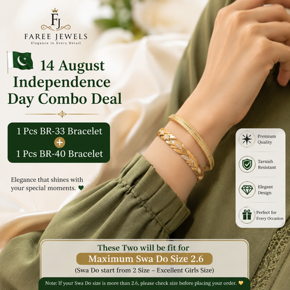 Luxury Openable Gold Leaf Bracelet – Premium Adjustable Design (BR-33)