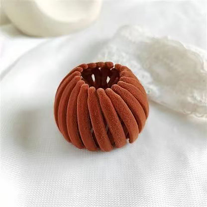 3Pcs Velvet Surface Expandable Bird Nest Magic Hair Clip (HL-12)