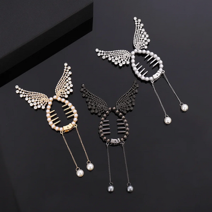 Angel Wings Ponytail Tassel Hairpin (TL66 )