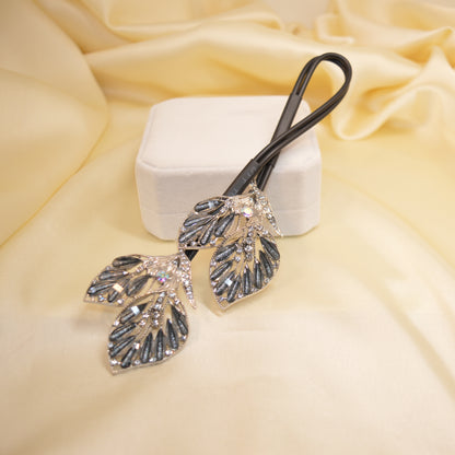 Leaf Blossom Rhinestone Hair Twister Pin HT40