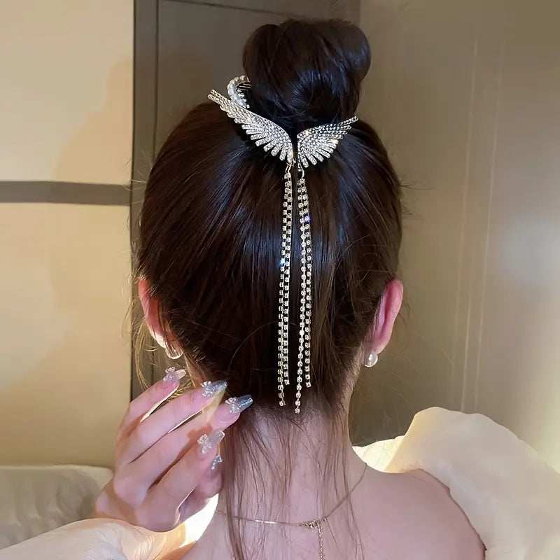 Butterfly Wings Joora Hair Pin with Tassel  (TL55 )