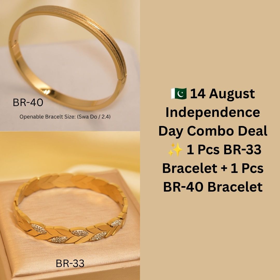 Luxury Openable Gold Leaf Bracelet – Premium Adjustable Design (BR-33)