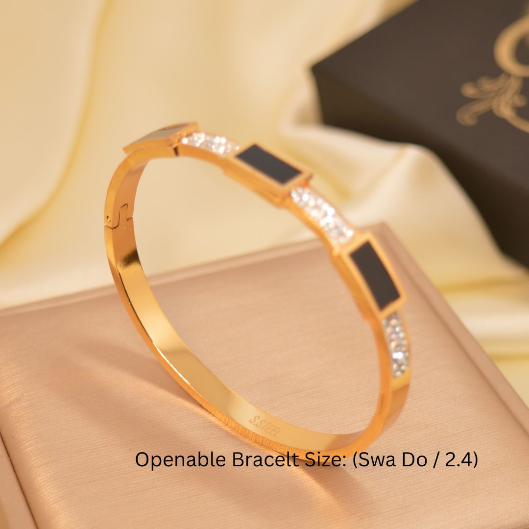 Bracelet with Black Stone BR-42