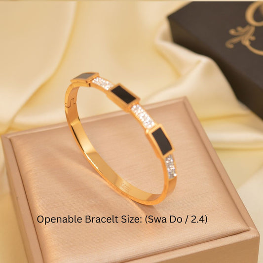 Bracelet with Black Stone BR-42