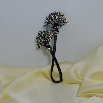 Crystal Peacock Twist Clip Hair Styling Tool   (HT 44)