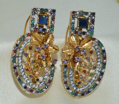Colorful Elegant Zircon  Earrings for Women
