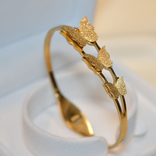Elegant Stainless Steel Butterfly Bracelet (BR-23)