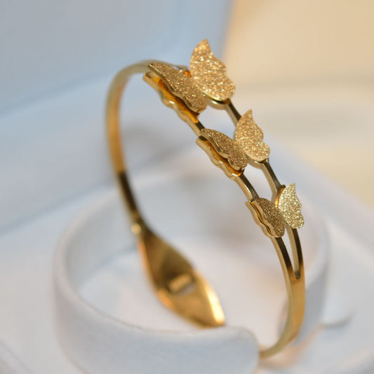 Elegant Stainless Steel Butterfly Bracelet (BR-23)