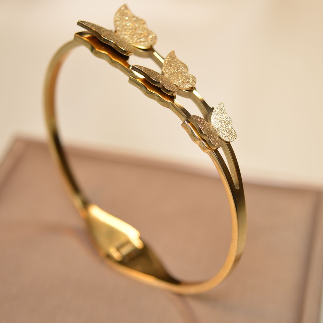 Elegant Stainless Steel Butterfly Bracelet (BR-23)