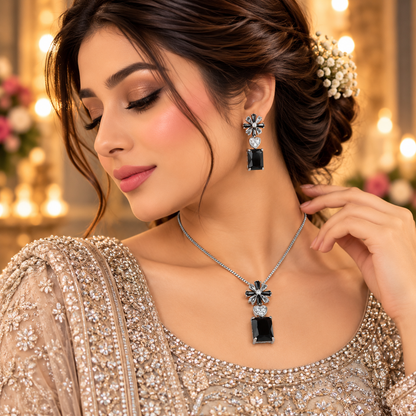 Elegant Crystal Jewelry Set for Women (PS-09)