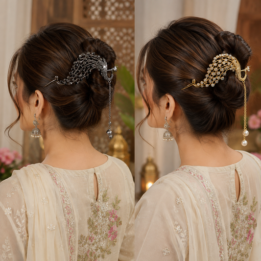 Tassel Twist Peacock Clip Hairpin TL-49 New