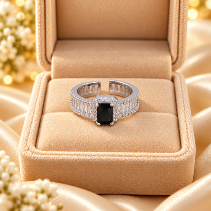 Rings | Delicate Adjustable Colored Cubic Zircon Ring 1 Pcs