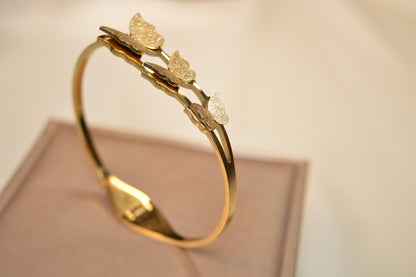 Elegant Stainless Steel Butterfly Bracelet (BR-23)