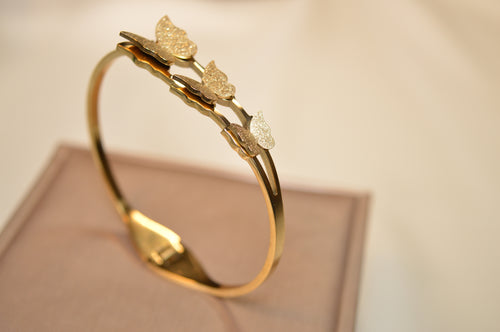 Elegant Stainless Steel Butterfly Bracelet (BR-23)