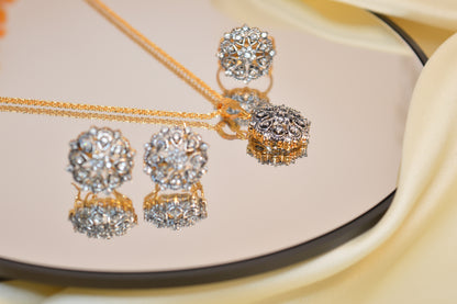 Royal Sapphire Jewelry  Pendant Set