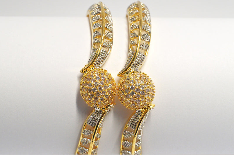 1 caret Gold  Plated  Bangles Pair (BGL-25)