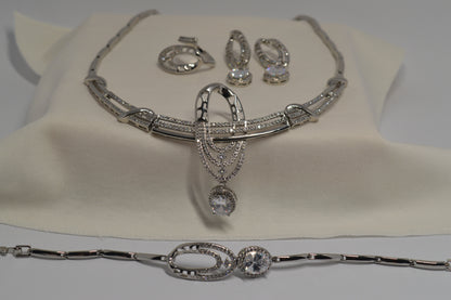 4 Pcs one Caret  diamond cut  zircon embedded