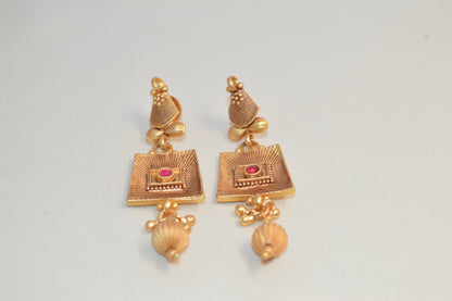 Indian Dubai Luxury 24K Gold Plated Wedding Jewelry Set