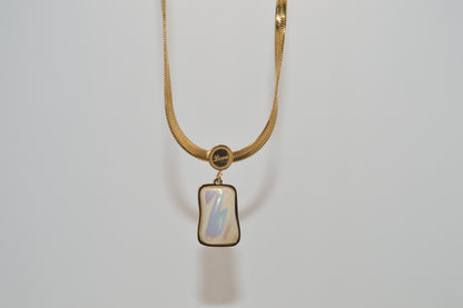 Creative Necklace with Pearl-Style Stone