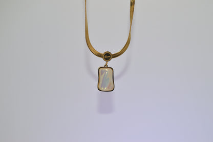 Creative Necklace with Pearl-Style Stone