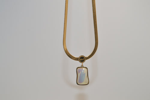 Creative Necklace with Pearl-Style Stone